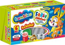 Farby plakatowe 6 kolorów brokatowych 20ml BAMBINO