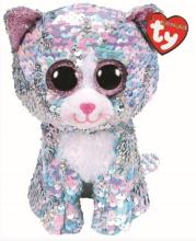 Beanie Boos - Cekinowy Niebieski Kotek 24cm