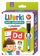 Literki karty edukacyjne z pisakiem. 5+