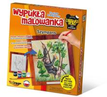 Wypukła Malowanka Zoo - Szympans