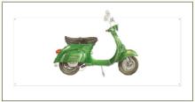 Karnet 12x18 G06 42A 184 + kop Skuter Vespa ziel.