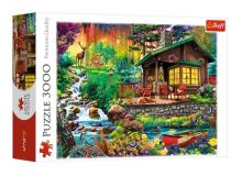 Puzzle 3000 Chatka w lesie TREFL