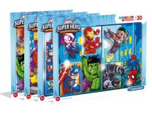 Puzzle 30 Super Kolor Superhero frame