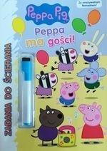 Świnka Peppa. Zadania do ścierania. Peppa ma gości