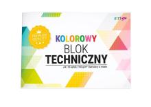 Blok techniczny kolorowy barwiony A4/10K (10szt)