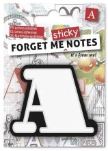 Forget me sticky notes kart samoprzylepne litera A