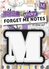 Forget me sticky notes kart samoprzylepne litera M