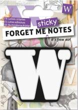Forget me sticky notes kart samoprzylepne litera W