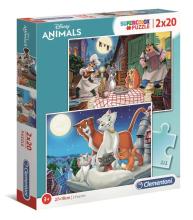 Puzzle 2x20 Super Kolor Disney Animals