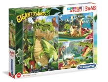 Puzzle 3x48 Super Kolor Gigantosaurus