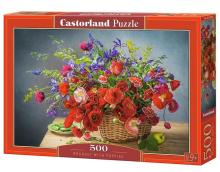 Puzzle 500 Bouquet with Poppies CASTOR