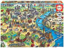 Puzzle 500 Mapa Londynu G3