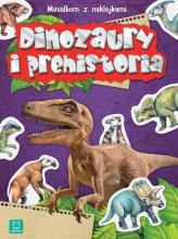 Minialbum z naklejkami. Dinozaury i prehistoria