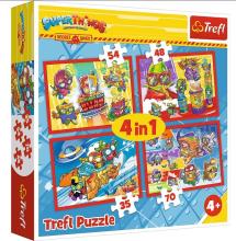 Puzzle 4w1 Tajni Szpiedzy TREFL