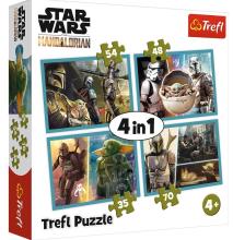 Puzzle 4w1 Mandalorian i jego świat TREFL