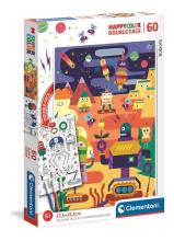 Puzzle 60 HappyColor Double Face Robot