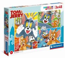 Puzzle 3x48 Super Kolor Tom&Jerry