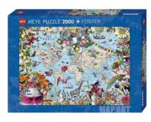 Puzzle 2000 Dziwny świat (Puzzle+plakat)
