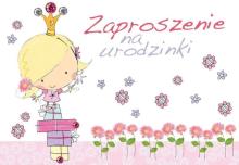 Zaproszenie ZZ-030 Urodziny dziewczynka (5 szt.)