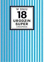 Karnet B6 PP-1658 Urodziny 18 chłopak (Chanel)