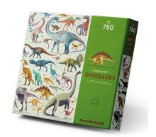 Puzzle 750 el. - Świat dinozaurów