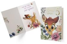 Karnet B6 DS-034 Urodziny 5 Bambi