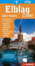 Elbląg +7 - plan miasta 1:15 000