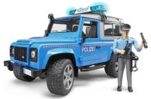 Land Rover Defender policyjny niebiesko srebrny