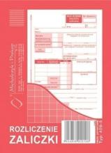 Rozliczenie zaliczki 409-5