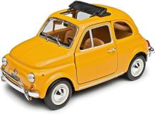 Fiat 500L (1968) yellow 1:24 BBURAGO