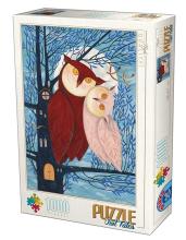 Puzzle 1000 Andrea Kurti, Dwie sowy