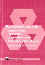 Budżetowanie działalności jednostek gospodarczych