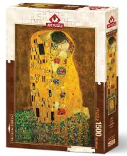 Puzzle 1500 Gustav Klimt, Pocałunek