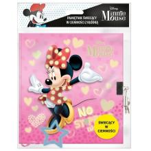 Pamiętnik z kłódką świecący Minnie 25 DERFORM