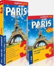 Paris 3in1: guidebook+ city atlas + map