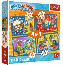 Puzzle 4w1 Super akcja TREFL