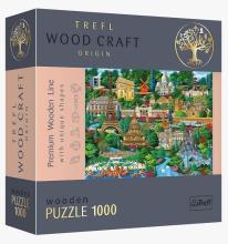 Puzzle drewniane 1000 Francja - znane miejsca