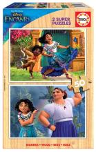 Puzzle 2x50 Nasze magiczne Encanto - Disney drewno