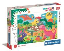 Puzzle 30 Super Kolor Happy Dinos