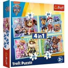 Puzzle 4w1 Wesołe pieski Psi Patrol TREFL