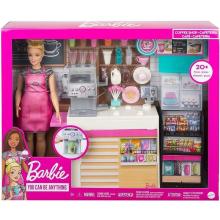 Barbie Kawiarenka zestaw+lalka