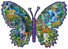 Puzzle 1000 Motyl i las tropikalny, Ruth Sanderson