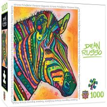 Puzzle 1000 Kolorowa zebra, Dean Russo