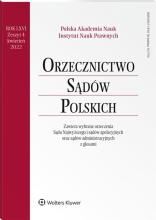 Orzecznictwo Sądów Polskich 4/2022