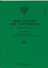 Orzecznictwo Sądu Najwyższego 5/2022