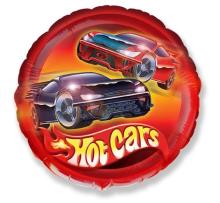 Balon foliowy Samochody Hot Cars okrągły FX 46cm