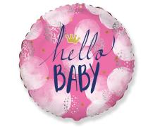 Balon foliowy Hello Baby Girl FX 46cm