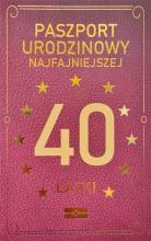 Karnet Urodzinowy 40