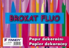 Papier dekoracyjny Brokat fluo A4