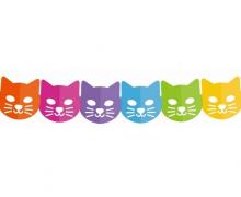 Girlanda papierowa Kolorowe kotki 360x18x17.9cm